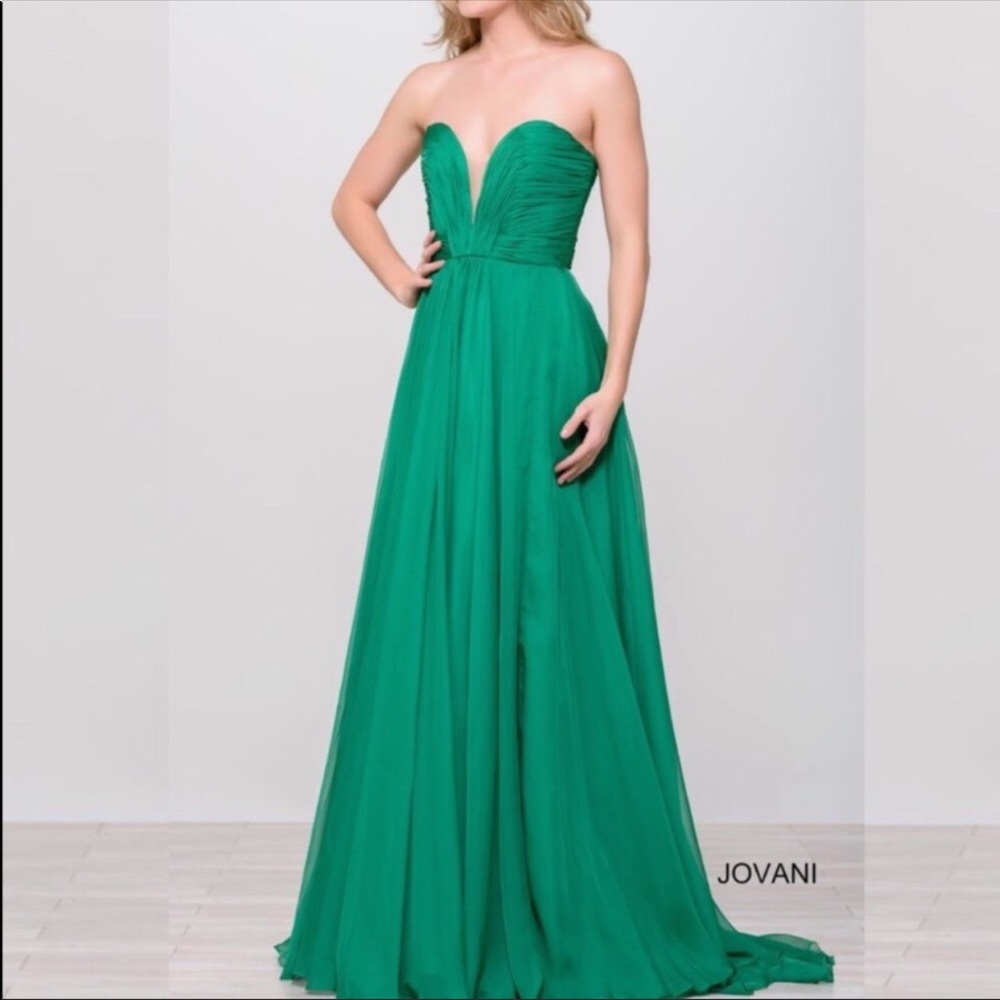 Jovani strapless gown